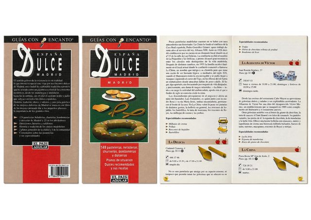 Cubierta del libro-guía España Dulce Madrid, 1995