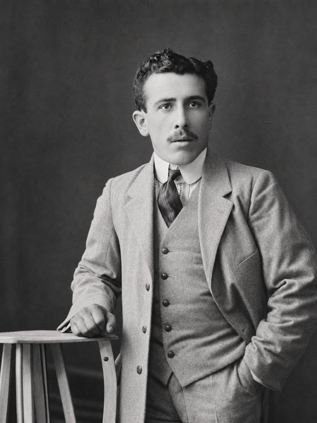 Retrato de juventud de don Pedro González Gómez